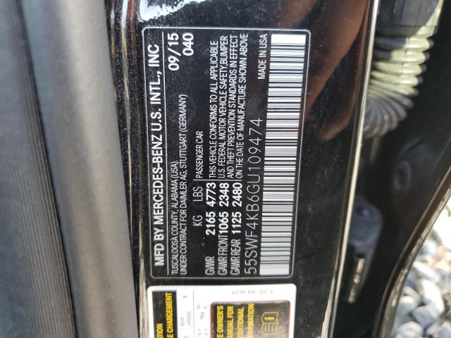 Photo 11 VIN: 55SWF4KB6GU109474 - MERCEDES-BENZ C 300 4MAT 