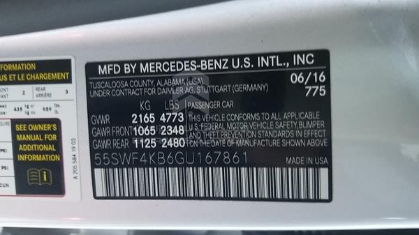 Photo 2 VIN: 55SWF4KB6GU167861 - MERCEDES-BENZ C 300 