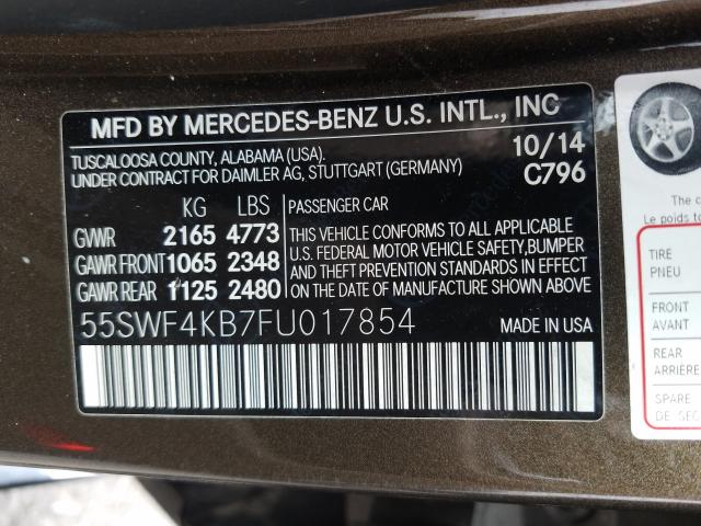 Photo 9 VIN: 55SWF4KB7FU017854 - MERCEDES-BENZ C 300 4MAT 