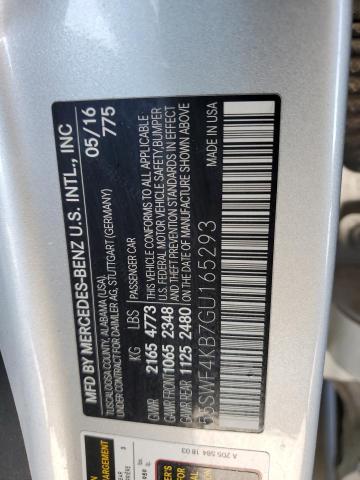 Photo 11 VIN: 55SWF4KB7GU165293 - MERCEDES-BENZ C 300 4MAT 