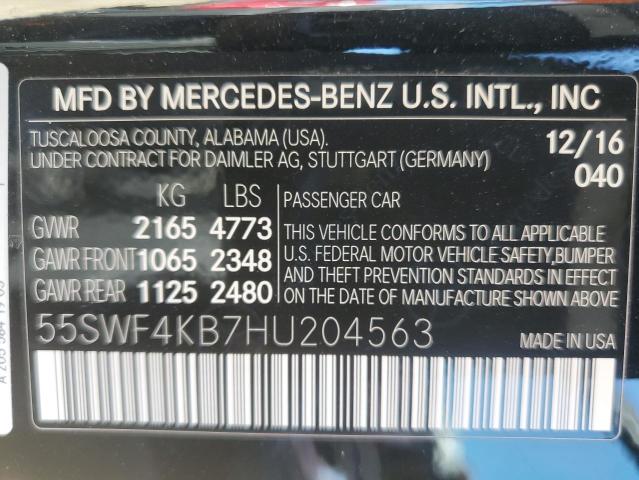 Photo 11 VIN: 55SWF4KB7HU204563 - MERCEDES-BENZ C 300 4MAT 