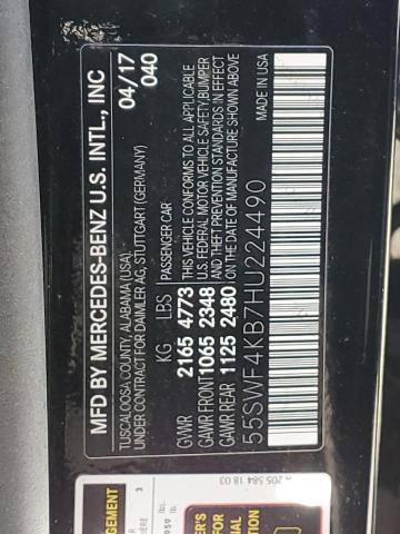 Photo 11 VIN: 55SWF4KB7HU224490 - MERCEDES-BENZ C 300 4MAT 