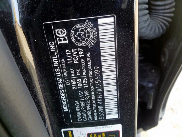 Photo 9 VIN: 55SWF4KB7JU256099 - MERCEDES-BENZ C 300 4MAT 