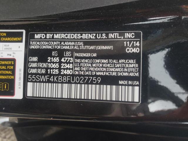 Photo 12 VIN: 55SWF4KB8FU027759 - MERCEDES-BENZ C 300 4MAT 