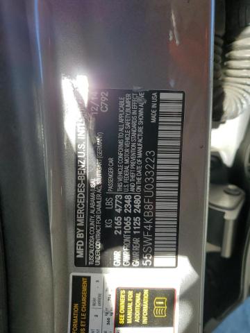 Photo 11 VIN: 55SWF4KB8FU033223 - MERCEDES-BENZ C 300 4MAT 