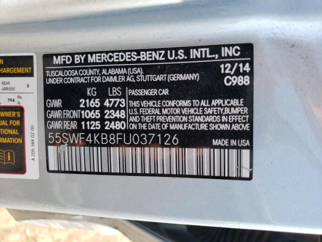 Photo 12 VIN: 55SWF4KB8FU037126 - MERCEDES-BENZ C 300 4MAT 