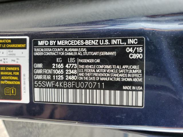 Photo 11 VIN: 55SWF4KB8FU070711 - MERCEDES-BENZ C 300 4MAT 