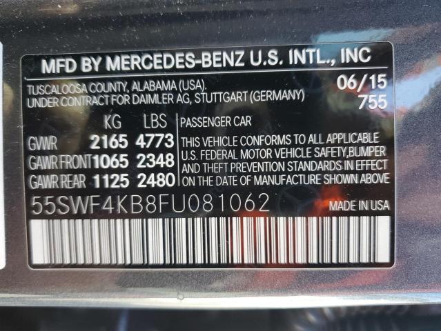 Photo 11 VIN: 55SWF4KB8FU081062 - MERCEDES-BENZ C 300 4MAT 