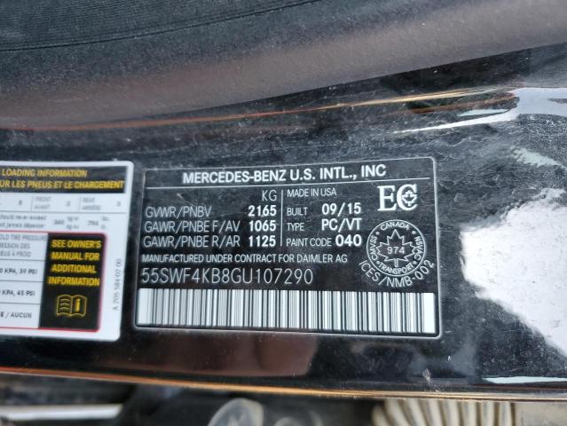 Photo 12 VIN: 55SWF4KB8GU107290 - MERCEDES-BENZ C-CLASS 