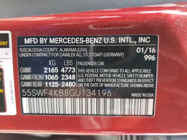 Photo 11 VIN: 55SWF4KB8GU134196 - MERCEDES-BENZ C 300 4MAT 