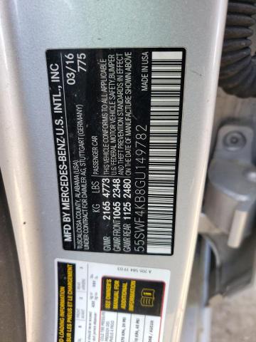 Photo 11 VIN: 55SWF4KB8GU149782 - MERCEDES-BENZ C 300 4MAT 