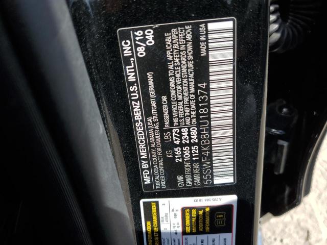 Photo 11 VIN: 55SWF4KB8HU181374 - MERCEDES-BENZ C 300 4MAT 