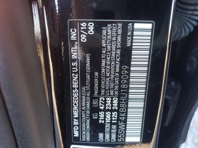 Photo 9 VIN: 55SWF4KB8HU189099 - MERCEDES-BENZ C 300 4MAT 