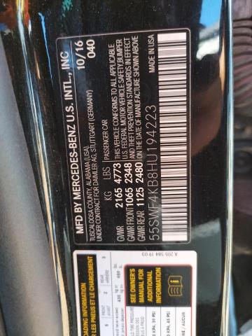 Photo 9 VIN: 55SWF4KB8HU194223 - MERCEDES-BENZ C 300 4MAT 