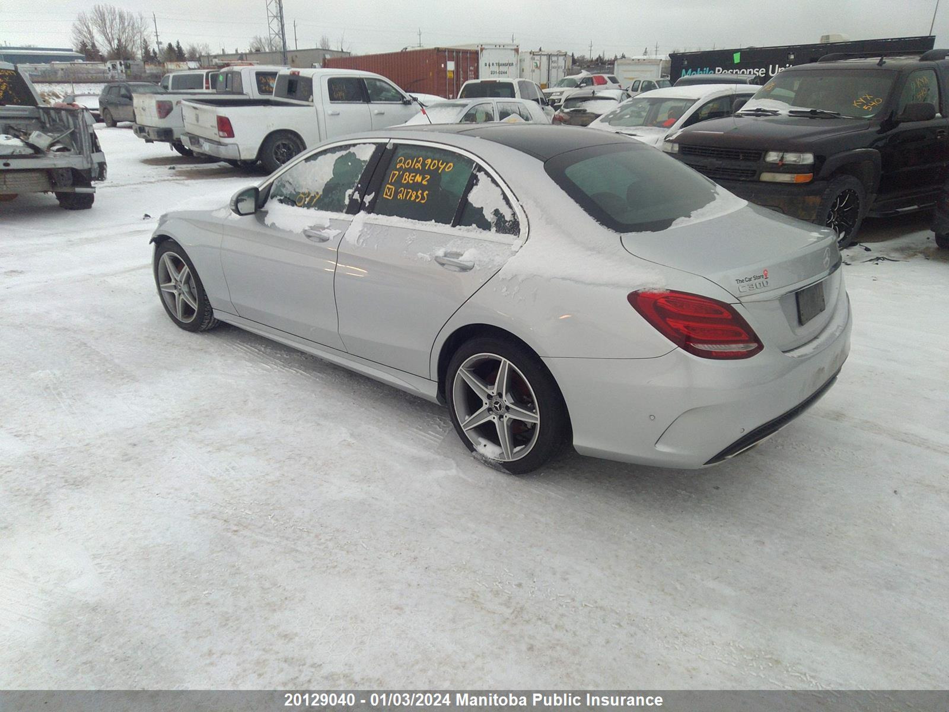 Photo 2 VIN: 55SWF4KB8HU217855 - MERCEDES-BENZ C-KLASSE 