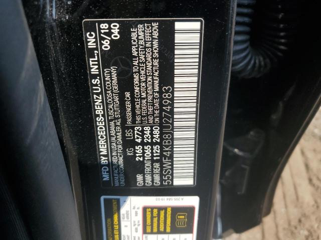 Photo 11 VIN: 55SWF4KB8JU274983 - MERCEDES-BENZ C 300 4MAT 