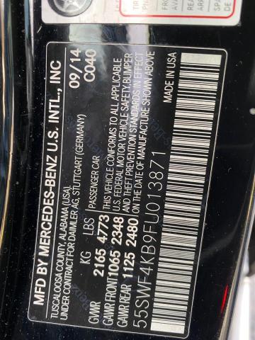 Photo 9 VIN: 55SWF4KB9FU013871 - MERCEDES-BENZ C 300 4MAT 