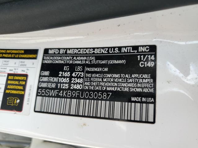 Photo 11 VIN: 55SWF4KB9FU030587 - MERCEDES-BENZ C 300 4MAT 