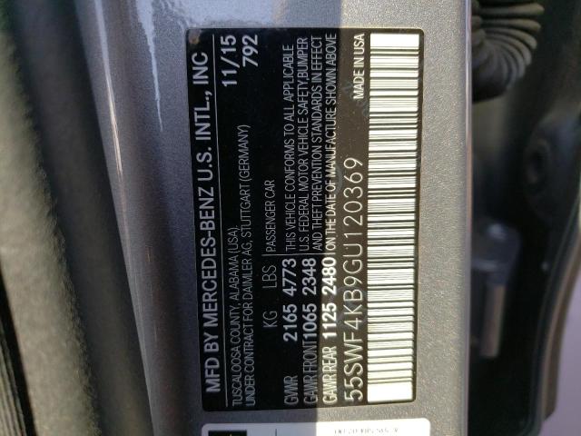 Photo 9 VIN: 55SWF4KB9GU120369 - MERCEDES-BENZ C 300 4MAT 