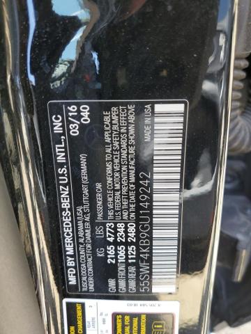 Photo 11 VIN: 55SWF4KB9GU149242 - MERCEDES-BENZ C 300 4MAT 