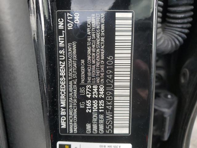 Photo 11 VIN: 55SWF4KB9JU249106 - MERCEDES-BENZ C 300 4MAT 