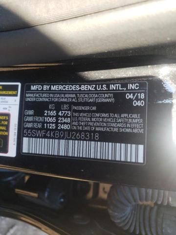 Photo 9 VIN: 55SWF4KB9JU268318 - MERCEDES-BENZ C 300 4MAT 