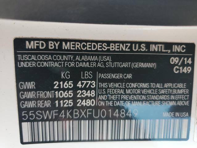 Photo 11 VIN: 55SWF4KBXFU014849 - MERCEDES-BENZ C 300 4MAT 