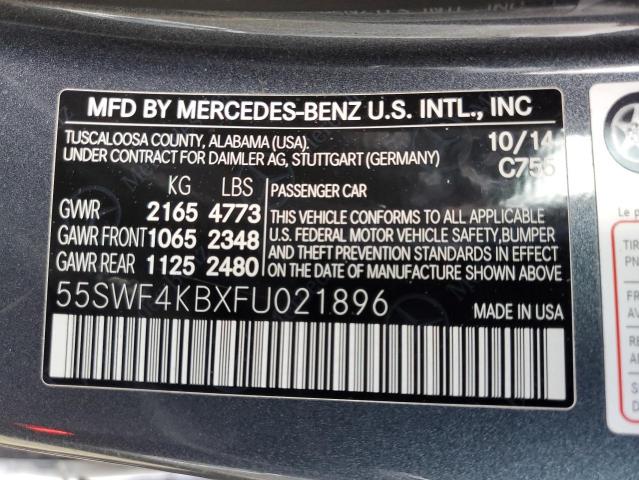 Photo 11 VIN: 55SWF4KBXFU021896 - MERCEDES-BENZ C 300 4MAT 