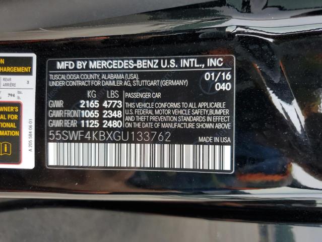 Photo 11 VIN: 55SWF4KBXGU133762 - MERCEDES-BENZ C 300 4MAT 