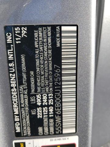 Photo 12 VIN: 55SWF6EB0GU125967 - MERCEDES-BENZ C 450 4MAT 