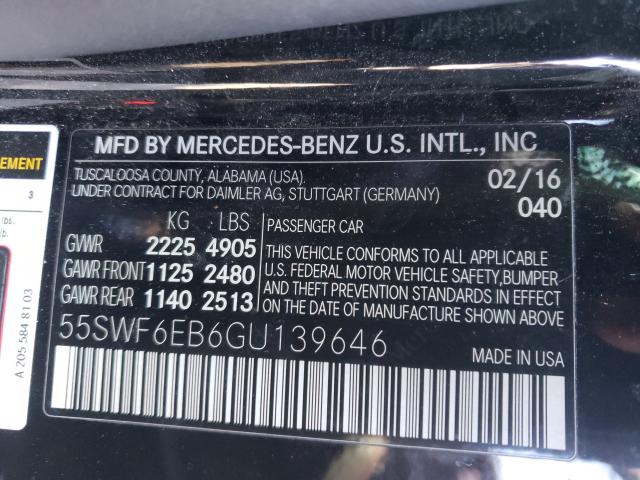 Photo 9 VIN: 55SWF6EB6GU139646 - MERCEDES-BENZ C 450 4MAT 