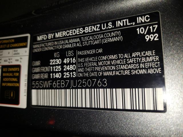 Photo 9 VIN: 55SWF6EB7JU250763 - MERCEDES-BENZ C 43 4MATI 