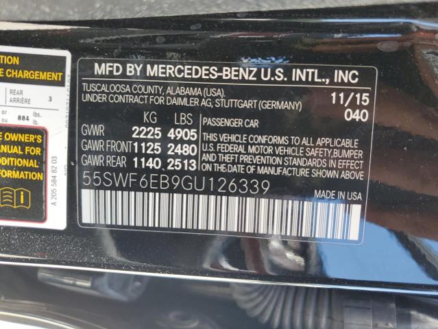 Photo 12 VIN: 55SWF6EB9GU126339 - MERCEDES-BENZ C 450 4MAT 