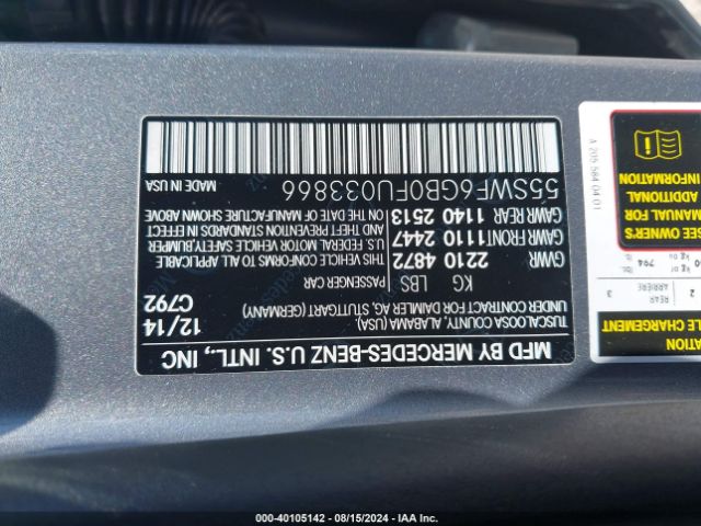 Photo 8 VIN: 55SWF6GB0FU033866 - MERCEDES-BENZ C-CLASS 