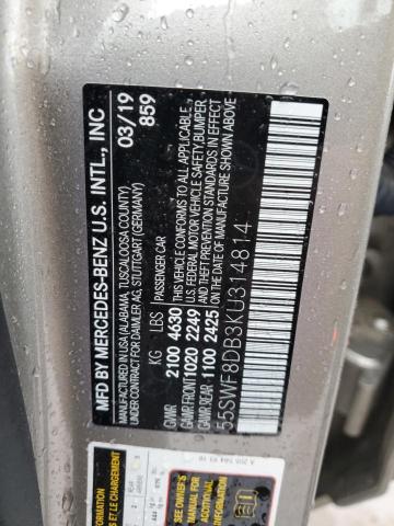 Photo 11 VIN: 55SWF8DB3KU314814 - MERCEDES-BENZ C 300 