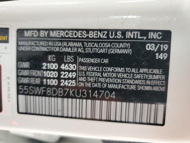 Photo 12 VIN: 55SWF8DB7KU314704 - MERCEDES-BENZ C 300 