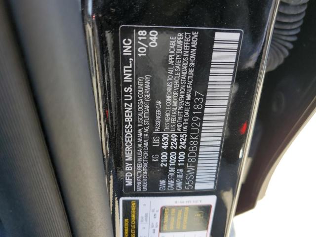 Photo 11 VIN: 55SWF8DB8KU291837 - MERCEDES-BENZ C 300 