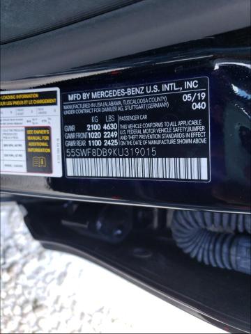 Photo 9 VIN: 55SWF8DB9KU319015 - MERCEDES-BENZ C 300 