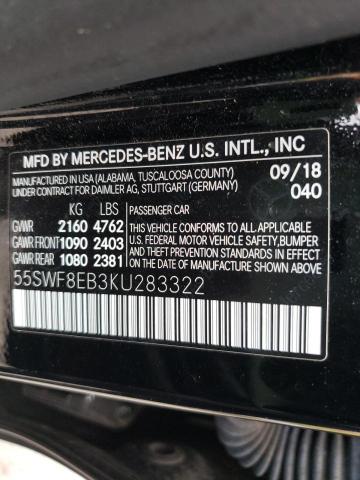 Photo 9 VIN: 55SWF8EB3KU283322 - MERCEDES-BENZ C 300 4MAT 