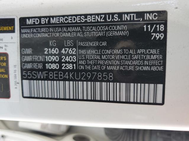 Photo 12 VIN: 55SWF8EB4KU297858 - MERCEDES-BENZ C 300 4MAT 