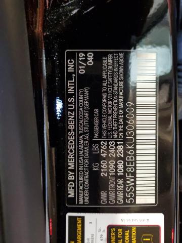 Photo 11 VIN: 55SWF8EB6KU306009 - MERCEDES-BENZ C 300 4MAT 