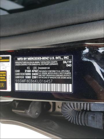 Photo 9 VIN: 55SWF8EB6KU316457 - MERCEDES-BENZ C 300 4MAT 