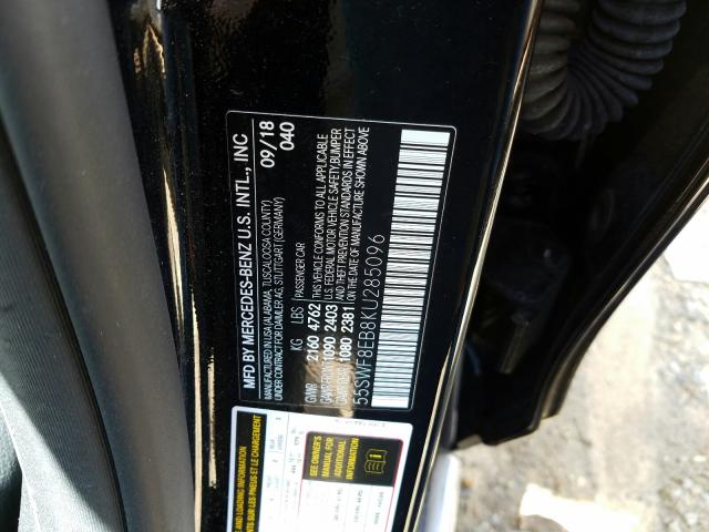 Photo 9 VIN: 55SWF8EB8KU285096 - MERCEDES-BENZ C 300 4MAT 