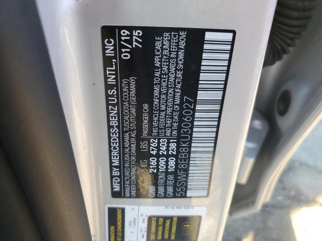 Photo 11 VIN: 55SWF8EB8KU306027 - MERCEDES-BENZ C 300 4MAT 