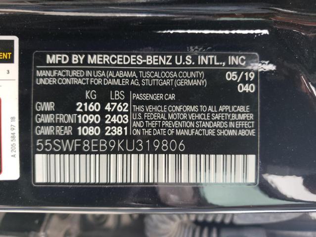 Photo 11 VIN: 55SWF8EB9KU319806 - MERCEDES-BENZ C 300 4MAT 