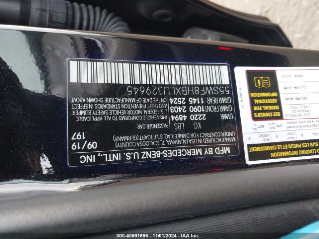 Photo 8 VIN: 55SWF8HBXLU329645 - MERCEDES-BENZ C-CLASS 