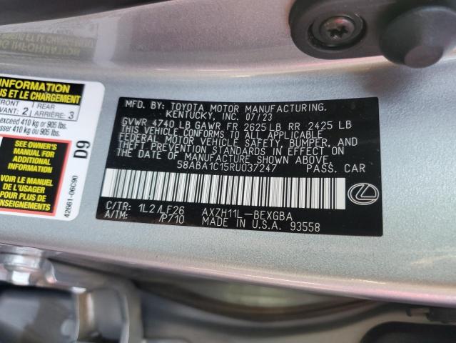 Photo 11 VIN: 58ABA1C15RU037247 - LEXUS ES 300H F- 