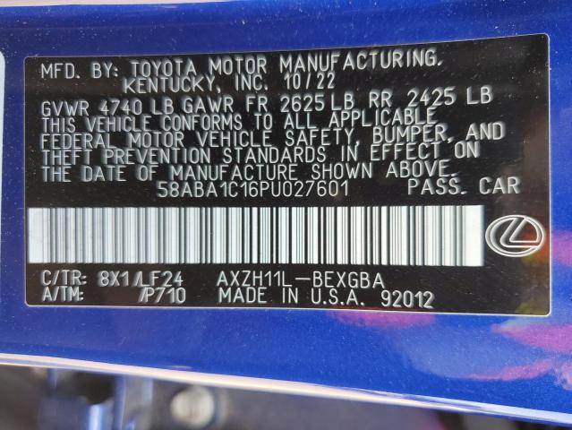 Photo 12 VIN: 58ABA1C16PU027601 - LEXUS ES 300H F 