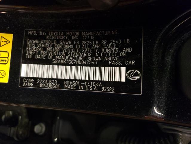 Photo 11 VIN: 58ABK1GG7HU047546 - LEXUS ES 350 