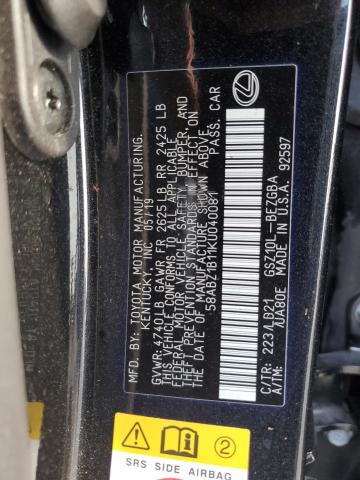 Photo 12 VIN: 58ABZ1B11KU040081 - LEXUS ES 350 